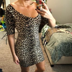 Leopard mini dress